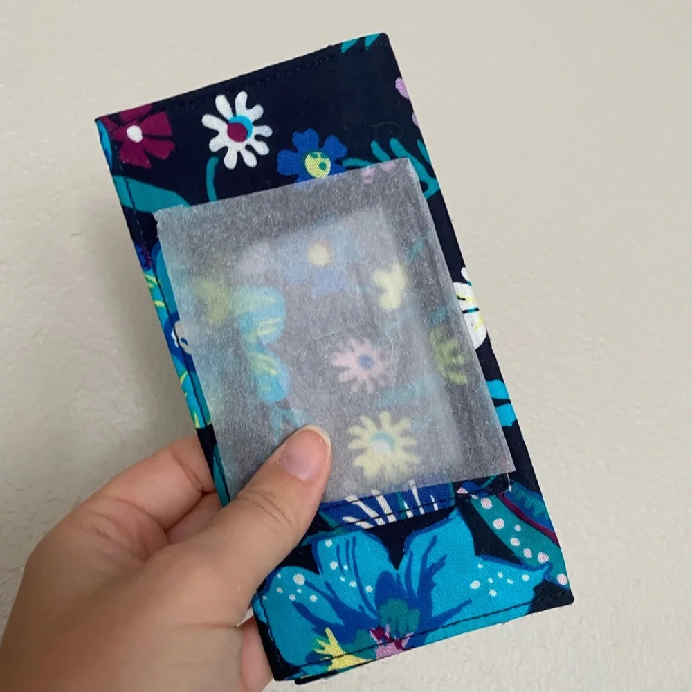 Vera Bradley Floral Quilted Navy Wallet